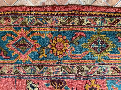 ANTIQUE USHAK CARPET - ADDITIONAL PHOTO 8