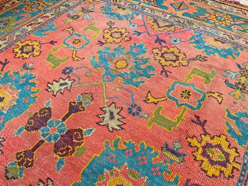 ANTIQUE USHAK CARPET - ADDITIONAL PHOTO 9