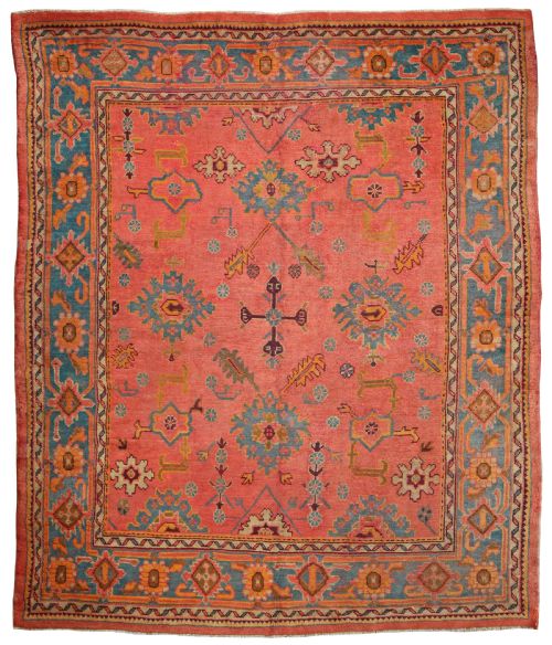 antique ushak carpet - CATEGORY: ANTIQUE RUGS - DATED 1900