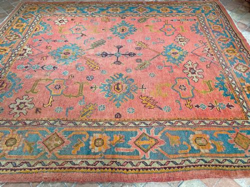 ANTIQUE USHAK CARPET - ADDITIONAL PHOTO 6