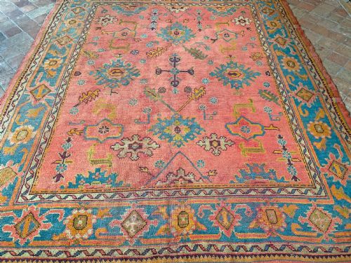 ANTIQUE USHAK CARPET - ADDITIONAL PHOTO 8