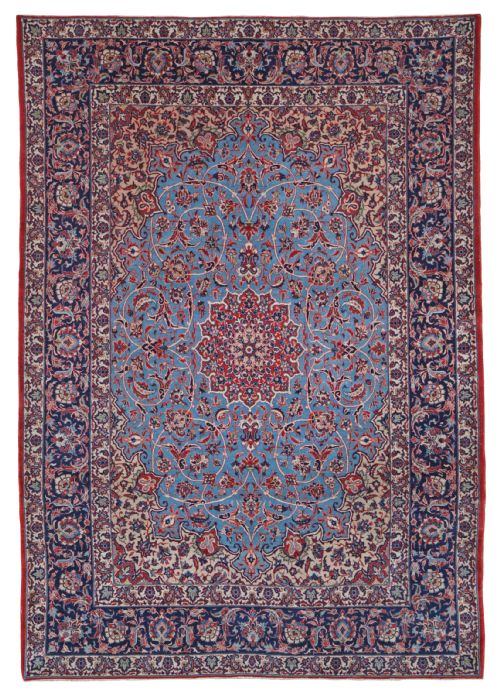 antique isfahan rug persia - CATEGORY: ANTIQUE RUGS - DATED 1910