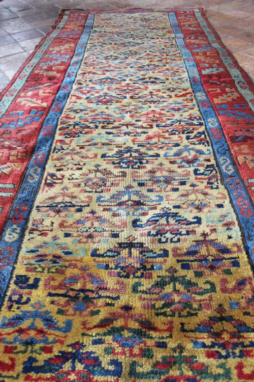 ANTIQUE KURDISH LONG RUG - ADDITIONAL PHOTO 5