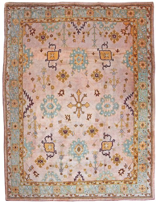 antique ushak carpet - CATEGORY: ANTIQUE RUGS - DATED 1890