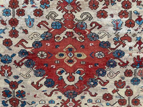 ANTIQUE ANGORA RUG USHAK REGION CIRCA 1860 - ADDITIONAL PHOTO 5