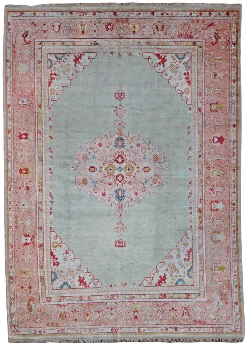 antique angora ushak carpet - CATEGORY: ANTIQUE RUGS - DATED 1890