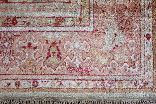 ANTIQUE ANGORA USHAK CARPET - ADDITIONAL PHOTO 4