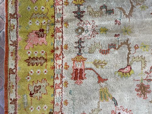 ANTIQUE USHAK CARPET - ADDITIONAL PHOTO 8