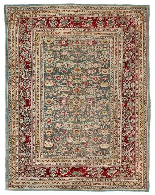 antique agra carpet - CATEGORY: ANTIQUE RUGS - DATED 1880