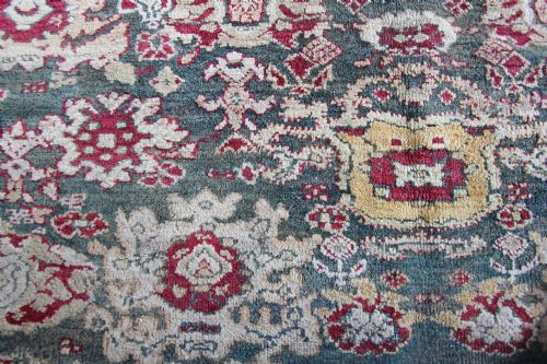 ANTIQUE AGRA CARPET - ADDITIONAL PHOTO 2
