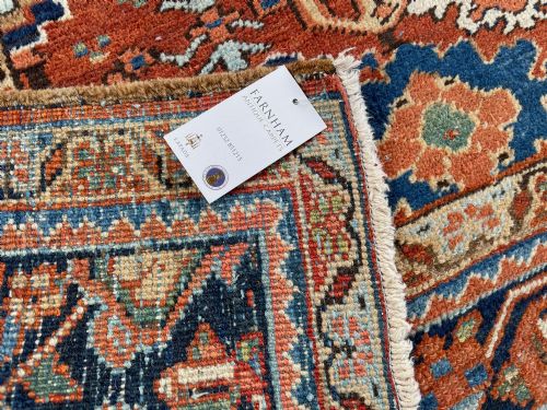 RARE SMALL SIZE ANTIQUE HERIZ CARPET - ADDITIONAL PHOTO 2