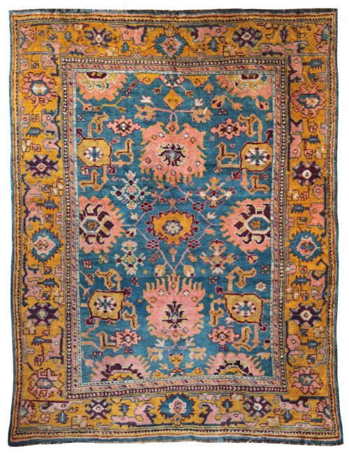 antique ushak carpet - CATEGORY: ANTIQUE RUGS - DATED 1890