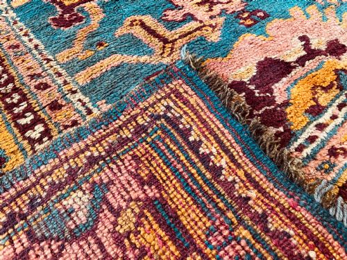 ANTIQUE USHAK CARPET - ADDITIONAL PHOTO 9