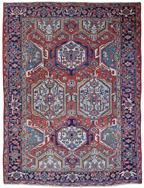 antique heriz carpet - CATEGORY: ANTIQUE RUGS - DATED 1900