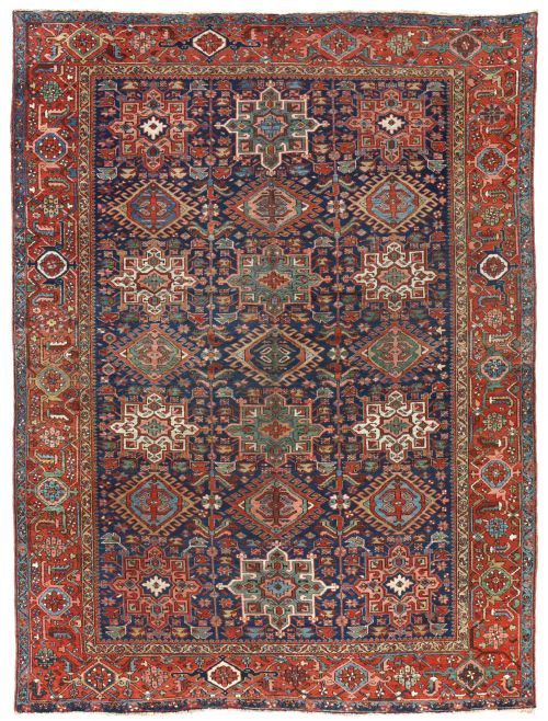 antique karaja carpet - CATEGORY: ANTIQUE RUGS - DATED 1890