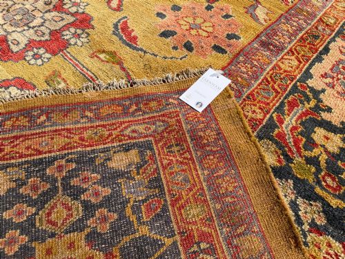 RARE ANTIQUE ZIEGLER CARPET - ADDITIONAL PHOTO 1