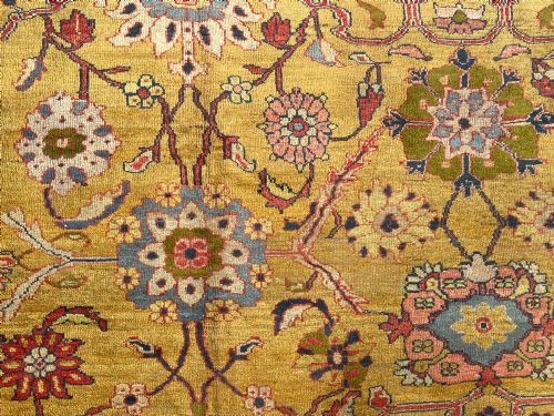 RARE ANTIQUE ZIEGLER CARPET - ADDITIONAL PHOTO 3