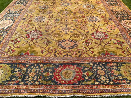 RARE ANTIQUE ZIEGLER CARPET - ADDITIONAL PHOTO 4