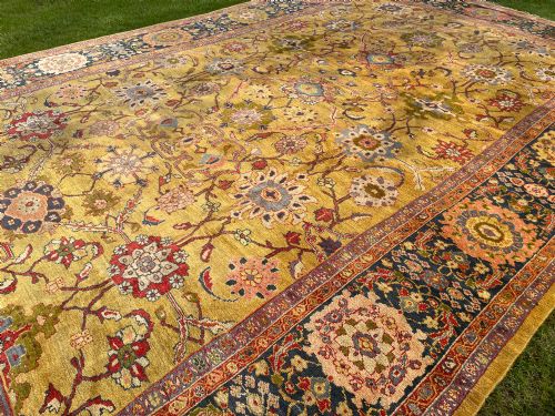 RARE ANTIQUE ZIEGLER CARPET - ADDITIONAL PHOTO 6