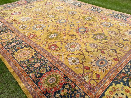 RARE ANTIQUE ZIEGLER CARPET - ADDITIONAL PHOTO 7