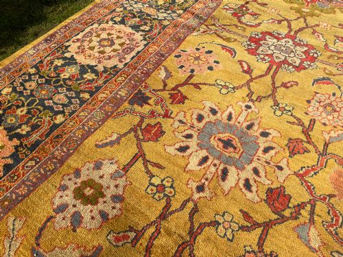 RARE ANTIQUE ZIEGLER CARPET - ADDITIONAL PHOTO 8
