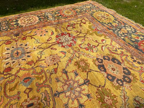 RARE ANTIQUE ZIEGLER CARPET - ADDITIONAL PHOTO 9