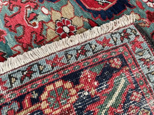 RARE ANTIQUE HERIZ CARPET PERSIAN CIRCA 1900 - ADDITIONAL PHOTO 4