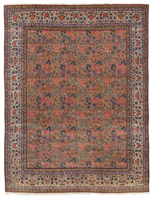 antique tehran carpet - CATEGORY: ANTIQUE RUGS - DATED 1900