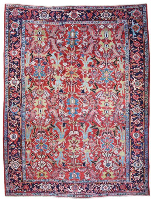 antique heriz carpet - CATEGORY: ANTIQUE RUGS - DATED 1890