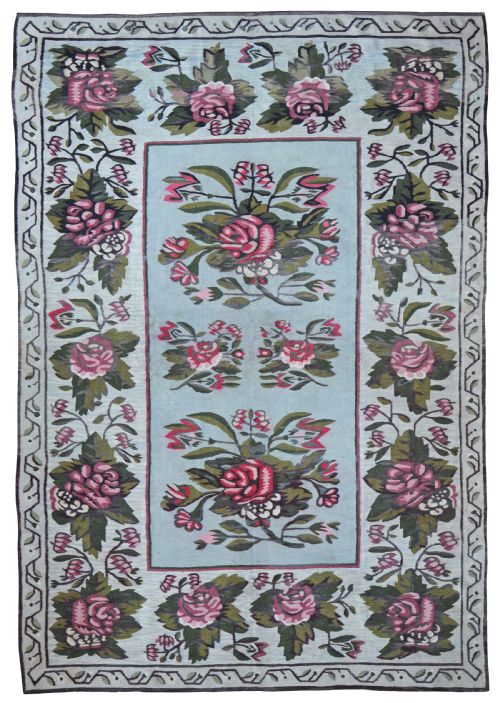 antique bessarabian kilim - CATEGORY: ANTIQUE RUGS - DATED 1890