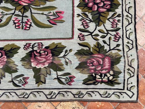 ANTIQUE BESSARABIAN KILIM - ADDITIONAL PHOTO 9