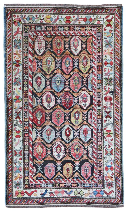 antique kuba rug - CATEGORY: ANTIQUE RUGS - DATED 1890