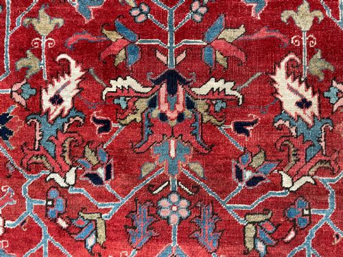 FINE ANTIQUE HERIZ CARPET - ADDITIONAL PHOTO 2