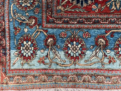 RARE ANTIQUE FARAHAN RUG - ADDITIONAL PHOTO 7