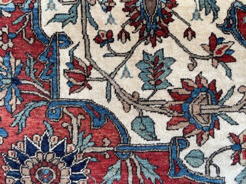 RARE ANTIQUE FARAHAN RUG - ADDITIONAL PHOTO 10