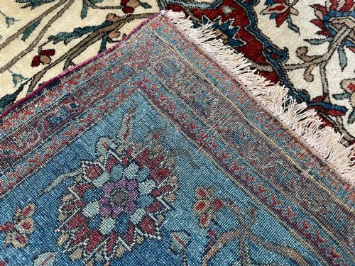 RARE ANTIQUE FARAHAN RUG - ADDITIONAL PHOTO 13