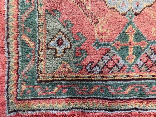 ANTIQUE USHAK RUG - ADDITIONAL PHOTO 6