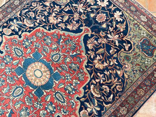 ANTIQUE FARAHAN RUG - ADDITIONAL PHOTO 5