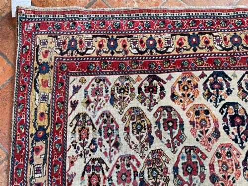 ANTIQUE QASHQAI KASHKULI RUG - ADDITIONAL PHOTO 5