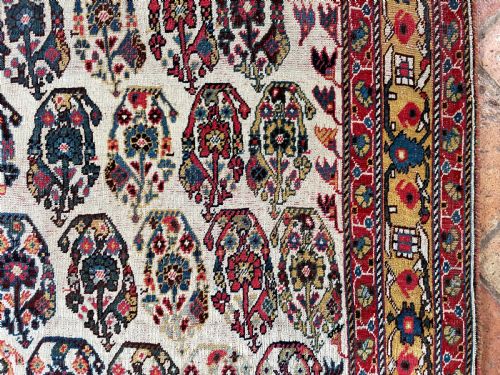 ANTIQUE QASHQAI KASHKULI RUG - ADDITIONAL PHOTO 7