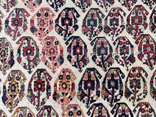 ANTIQUE QASHQAI KASHKULI RUG - ADDITIONAL PHOTO 8