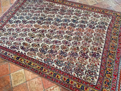 ANTIQUE QASHQAI KASHKULI RUG - ADDITIONAL PHOTO 10