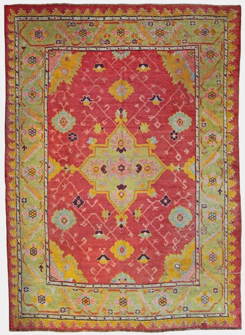 antique ushak carpet - CATEGORY: ANTIQUE RUGS - DATED 1890