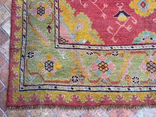 ANTIQUE USHAK CARPET - ADDITIONAL PHOTO 5