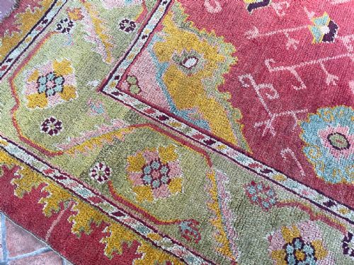 ANTIQUE USHAK CARPET - ADDITIONAL PHOTO 8