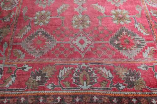 ANTIQUE SQUARE USHAK CARPET - ADDITIONAL PHOTO 7