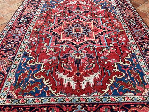 ANTIQUE HERIZ RUG - ADDITIONAL PHOTO 4