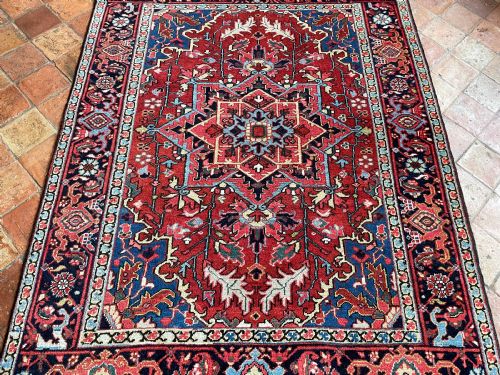ANTIQUE HERIZ RUG - ADDITIONAL PHOTO 6