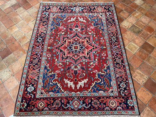 ANTIQUE HERIZ RUG - ADDITIONAL PHOTO 7
