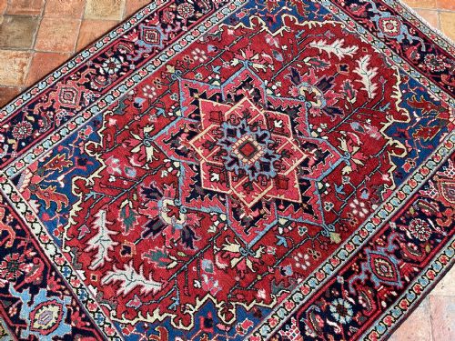 ANTIQUE HERIZ RUG - ADDITIONAL PHOTO 8